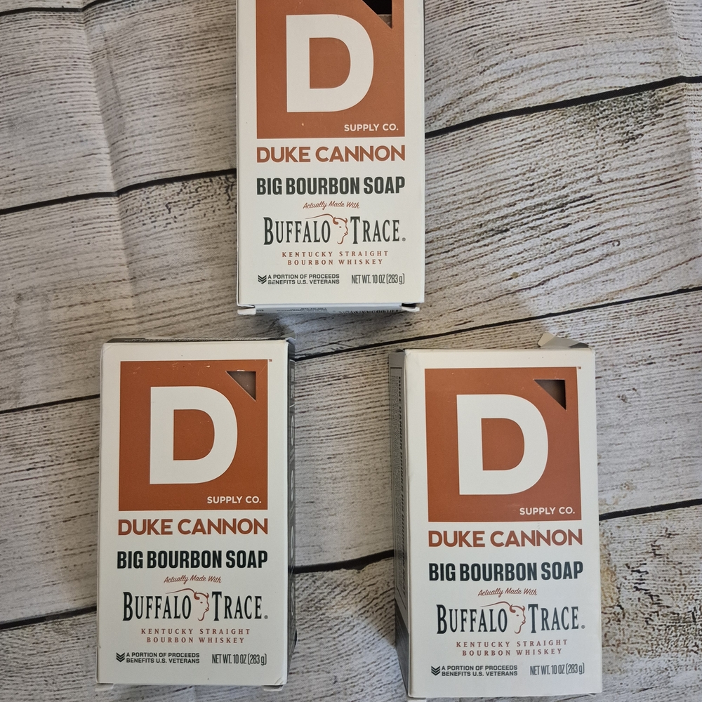 Duke Cannon Big Bourbon Soap - Orange and White